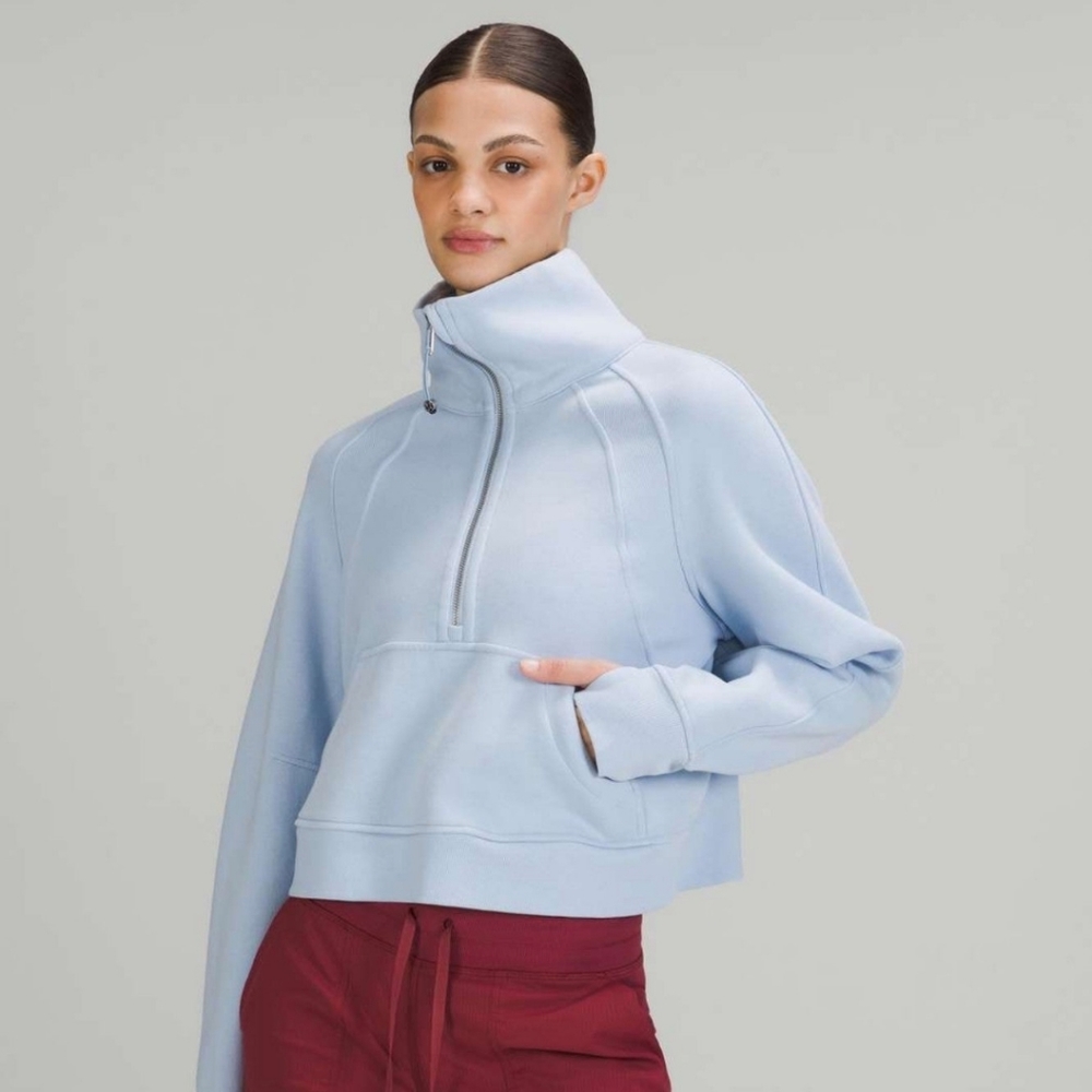 Lululemon Scuba Oversized Funnel Neck XS - Blue Linen